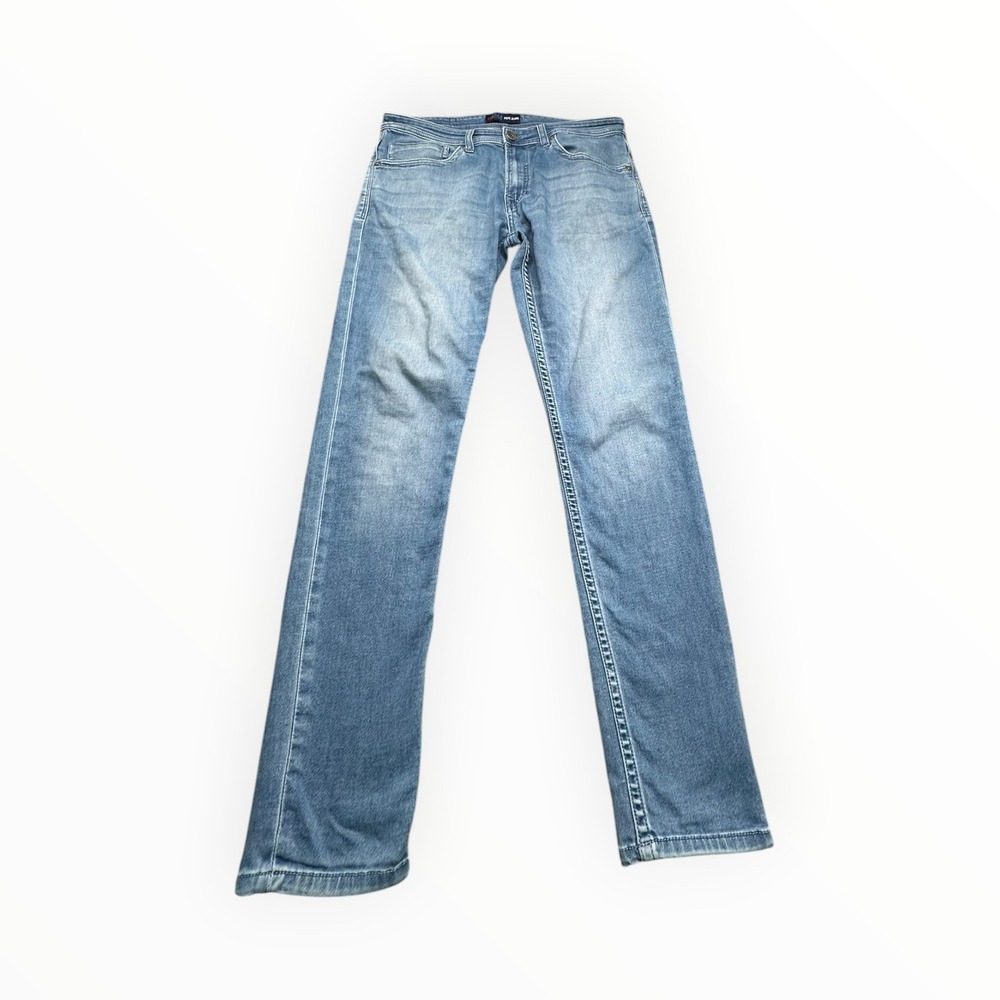 Pepe Jeans Jeans Men 34x31 Blue Terrel Chinox Gymdigo Straight Leg Stretch Denim